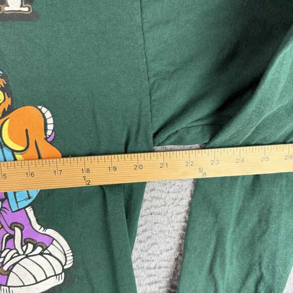 Vintage Garfield Sweatshirt Women’s Large Green Rap Hip Hop Signet Sportswear - Picture 5 of 10
